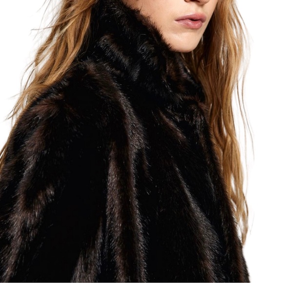 NWT H&M Rare SOLD OUT A/W 2024 Charli XCX H&M Faux Fur Fluffy Coat - Picture 4 of 7